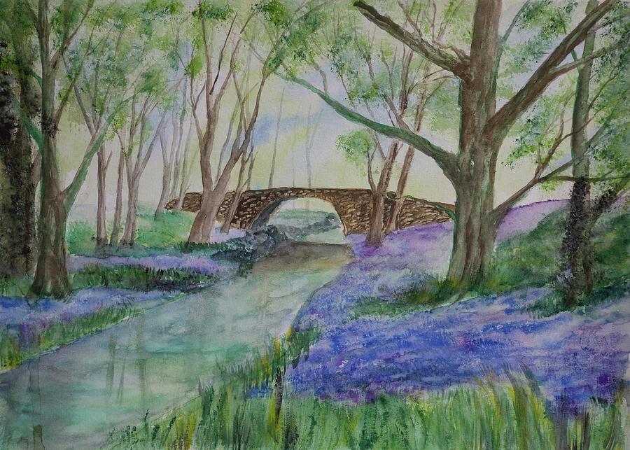 Bluebell Woodlands Painting