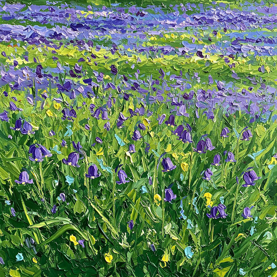 Bluebells Painting by Alex Mir Bluebells Painting by Alex Mir