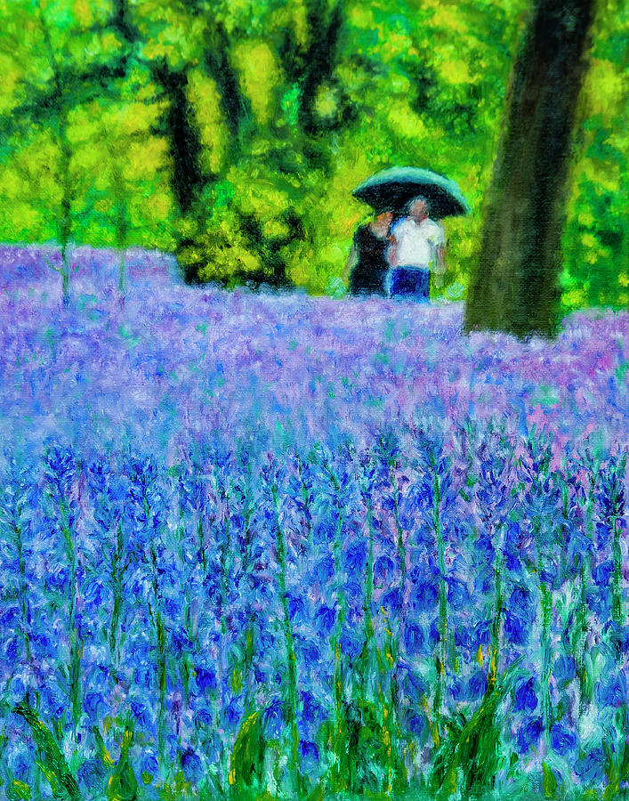 Bluebells Painting by Chandle Lee