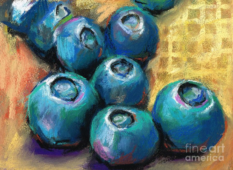 BlueBerries Painting by Frances Marino
