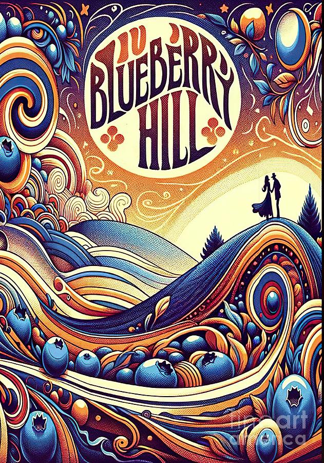 Blueberry Hill, music poster Digital Art by Movie World Posters