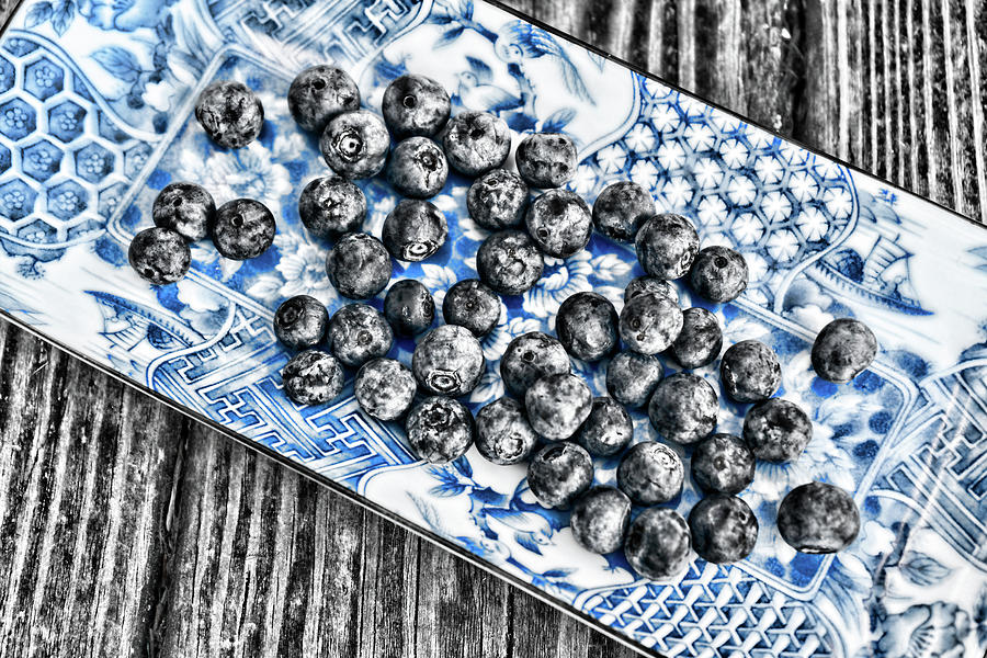 Blueberry Plate Photograph by Sharon Popek