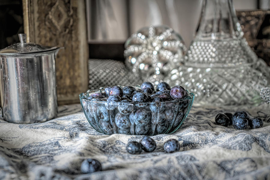 Blueberry Still Life Photograph by Sharon Popek