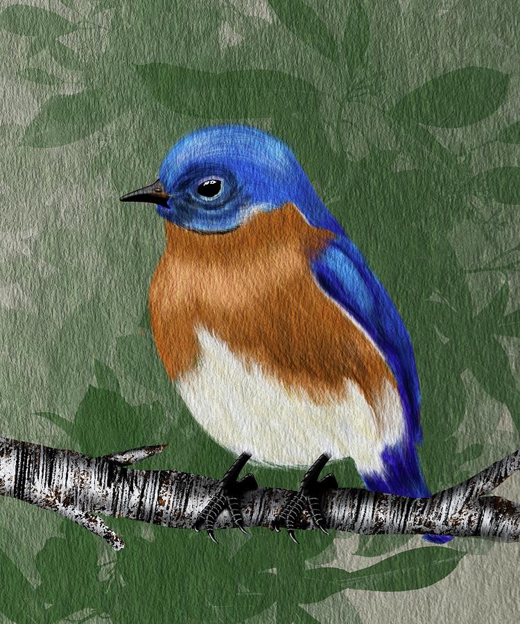 Bluebird Delight Digital Art by Lisa Schwaberow