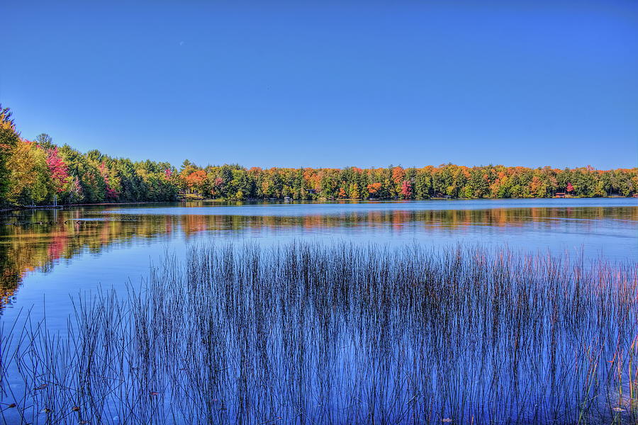 Bluebird Fall Day At Butternut Lake Photograph by Dale Kauzlaric