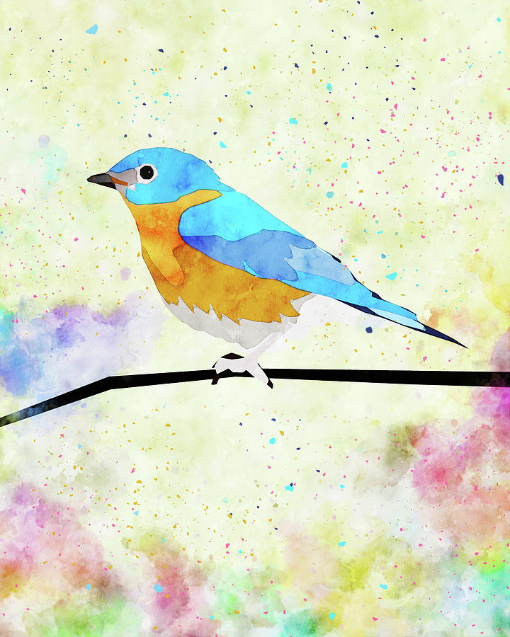 Bluebird Of Happiness Painting by Dan Sproul