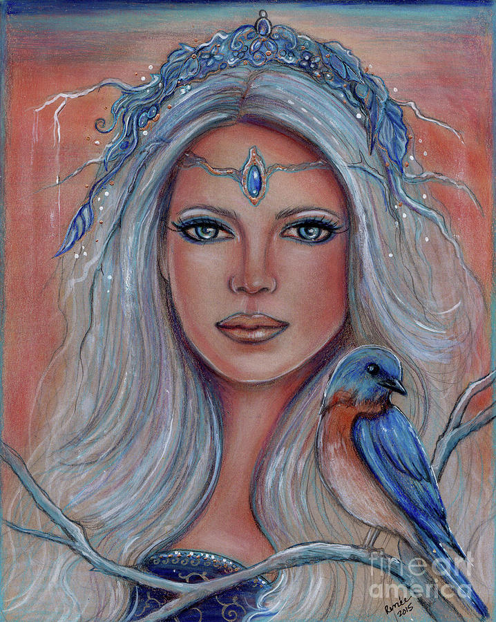 Bluebird Drawing by Renee Lavoie - Fine Art America