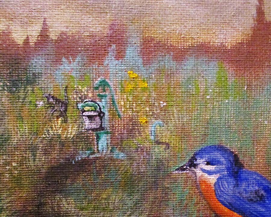 Bluebird Of Happiness Painting by Lynn Raizel Lane