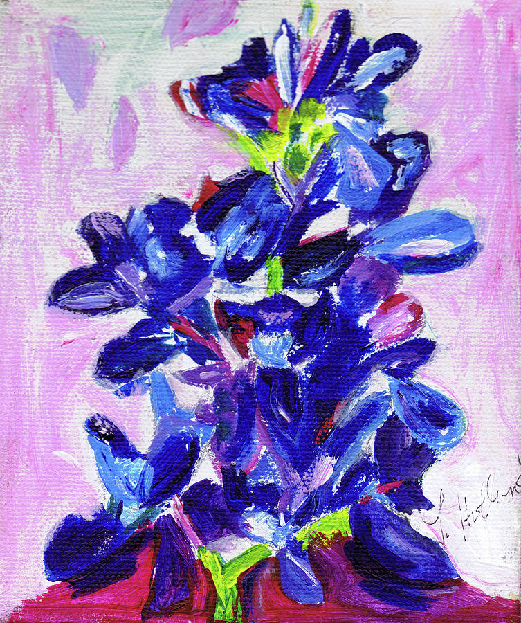 Texas Bluebonnet Painting by Genevieve Holland