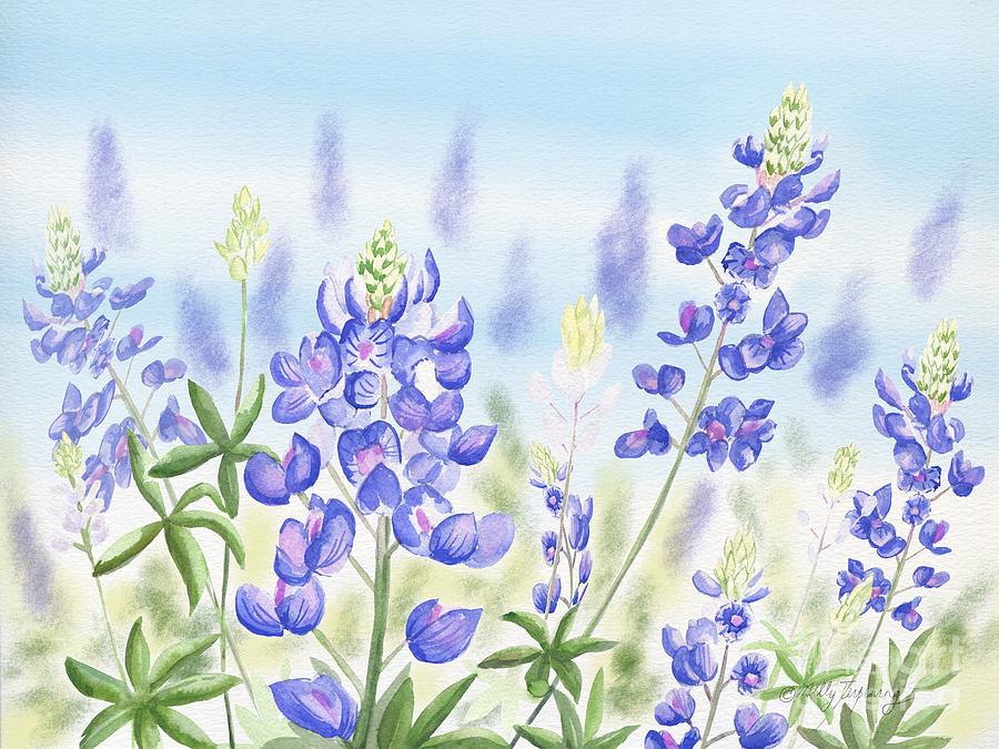 Spring Painting - Bluebonnet  by Melly Terpening