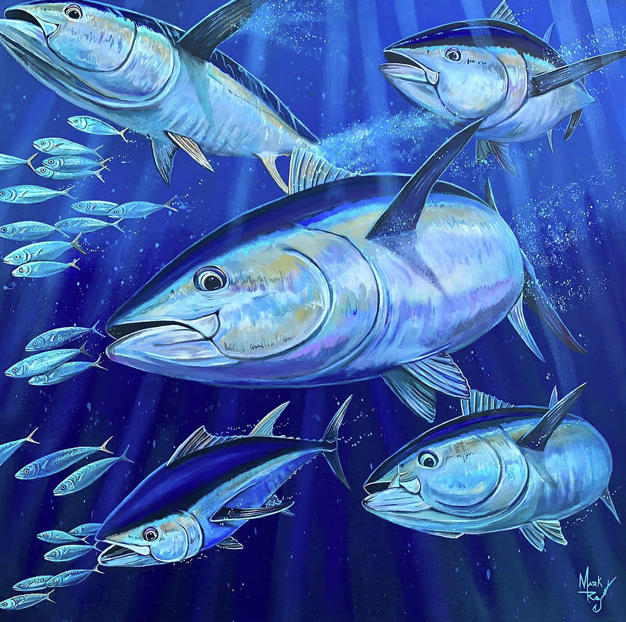 Bluefin Tuna Painting by Mark Ray