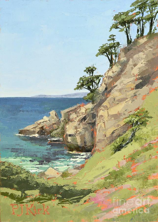 Bluefish Cove - Point Lobos Painting by PJ Kirk
