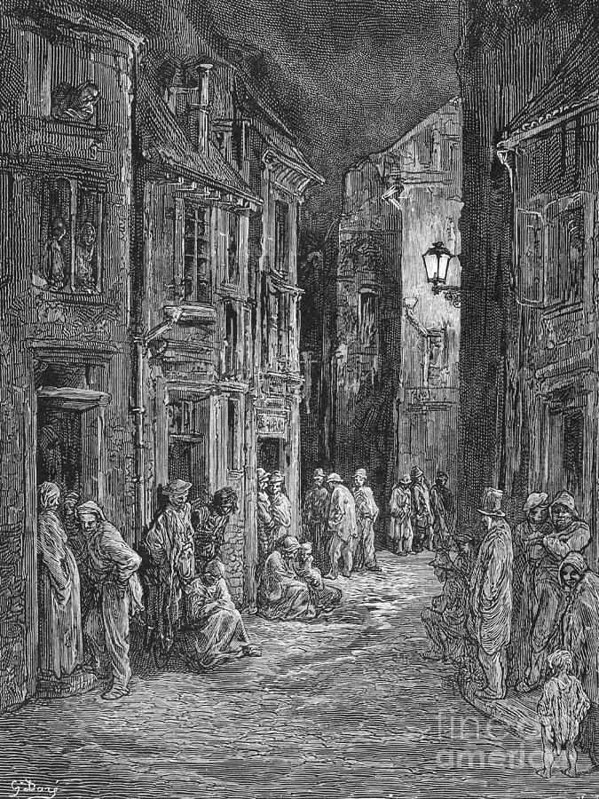 Bluegate Fields by Gustave Dore Drawing by Gustave Dore - Fine Art America