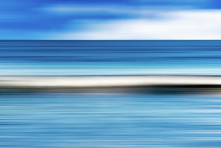 Blues and Whites Coastal Abstract Photograph by Joseph S Giacalone