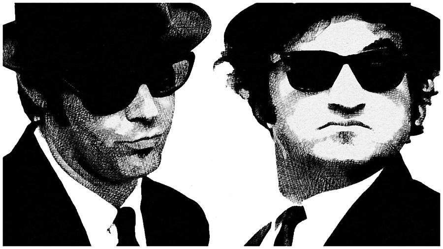 Blues Brothers 2 Mixed Media by Jas Stem - Fine Art America