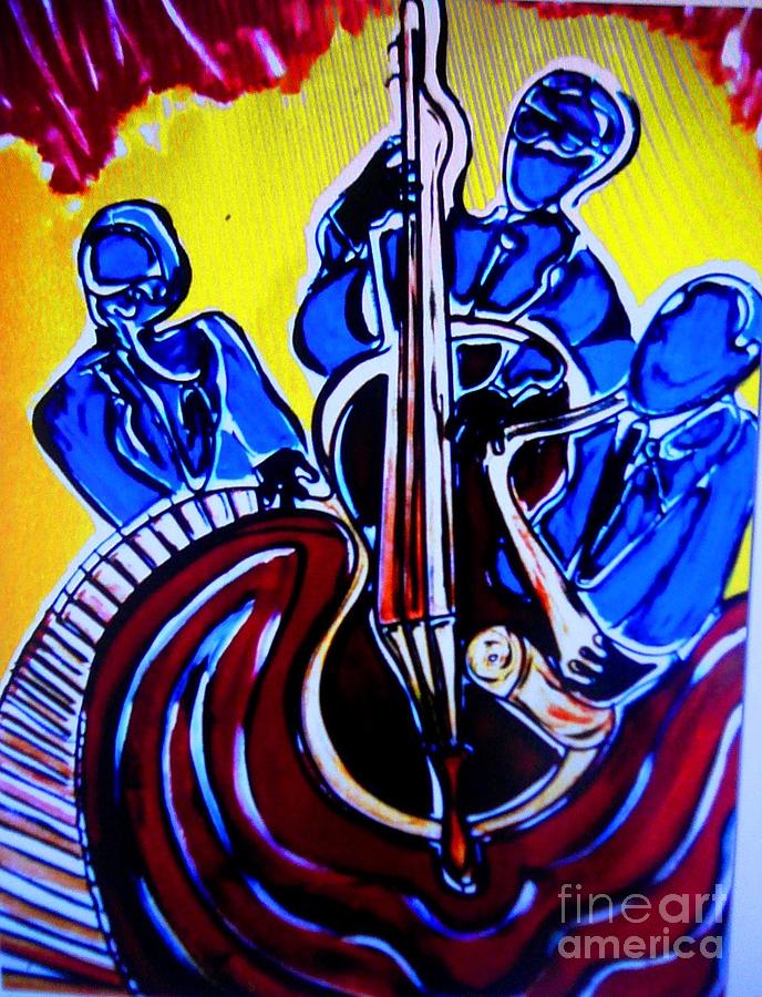 Blues Brothers in Color Mixed Media by Diane Stockard