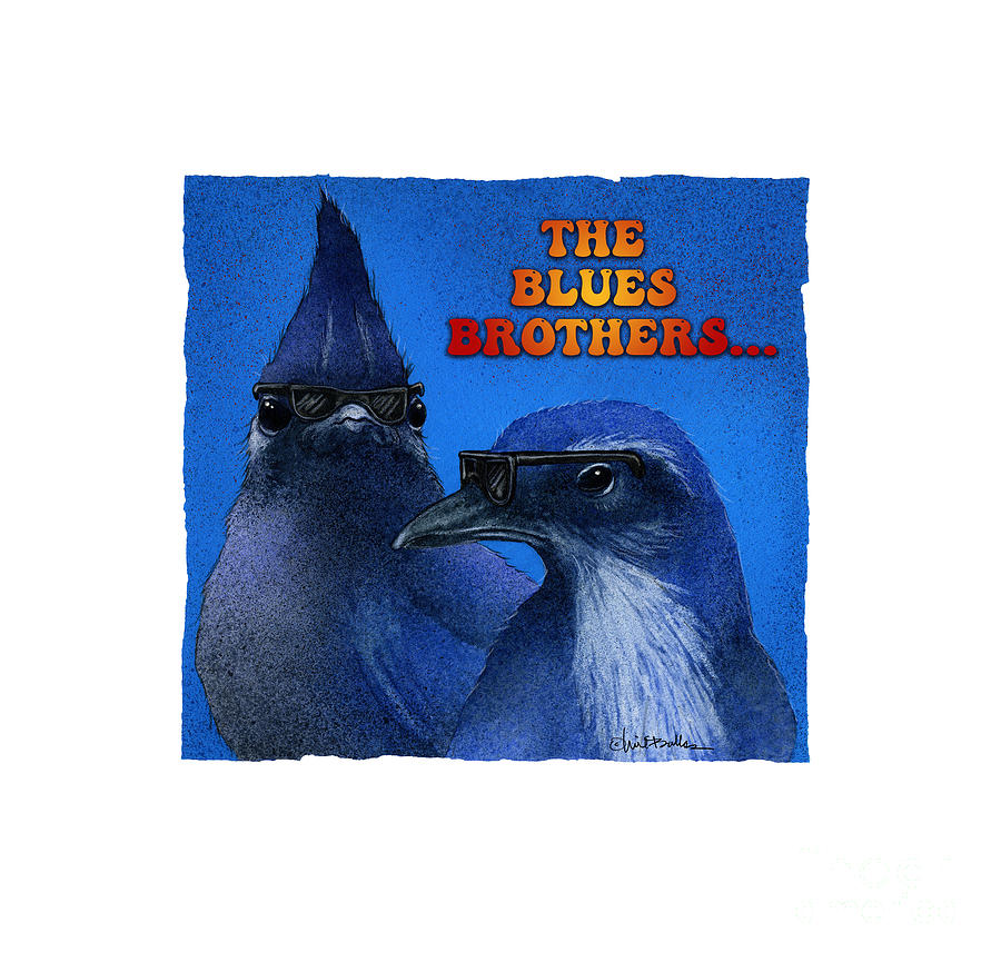 Bird Painting - Blues Brothers, The... by Will Bullas