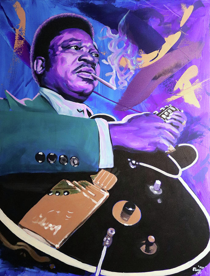 Blues Painting by Myron Curry