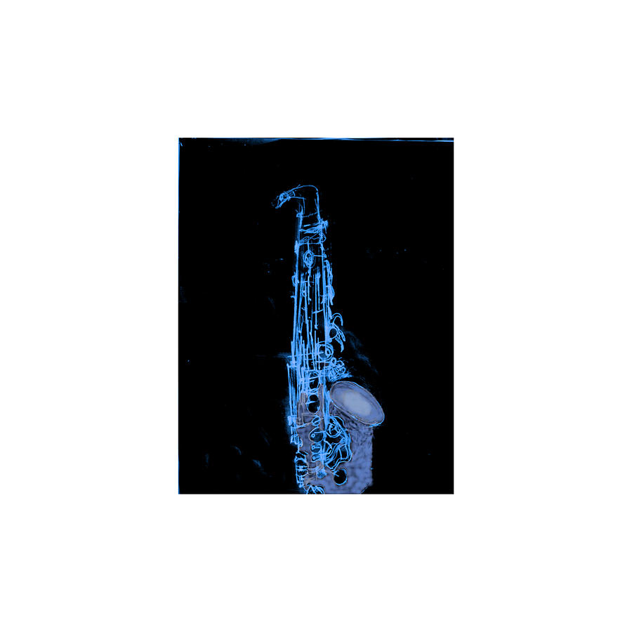 Blues on Sax Digital Art by Leon deVose