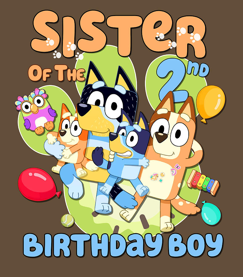 Bluey And Bingo Sis Birthday Digital Art By Melker Persson - Fine Art 