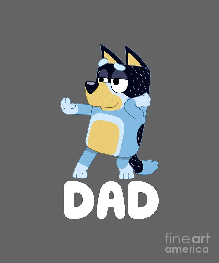 Bluey Dad blue Tapestry - Textile by Handsley Nguyen | Pixels