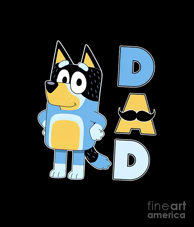 Bluey Dadlife Digital Art by Le Anh - Pixels