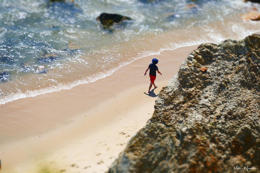 Bluff Beach Walk Photograph by Myles Weissleder