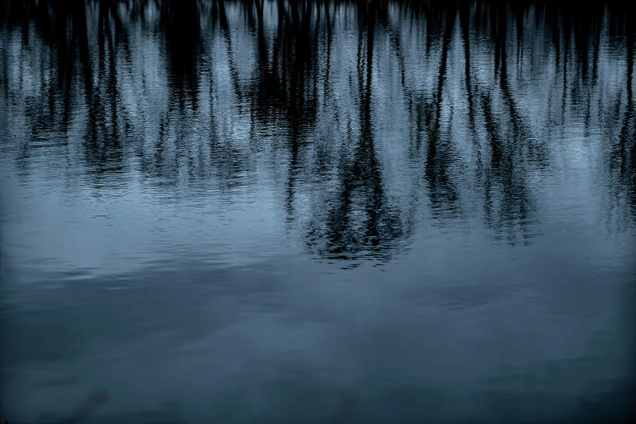 Bluish watery abstract Photograph by Sven Brogren