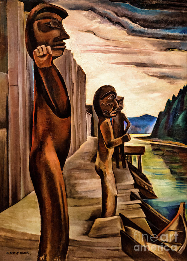 Blunden Harbour 1930 by Emily Carr Painting by Emily Carr