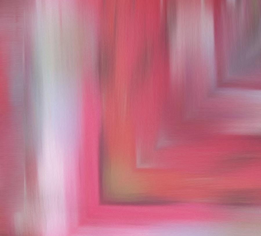 Blurred Angles Red Tone Mixed Media by Dan Sproul