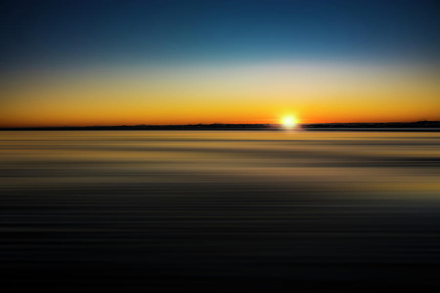 Blurred Beach Sunset Digital Art by Pelo Blanco Photo
