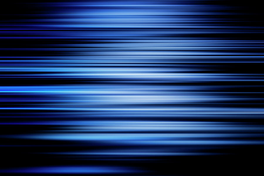 Blurred Blue Lines Digital Art