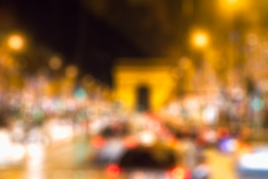 Blurred cars in motion with blurred bokeh Photograph by Beest