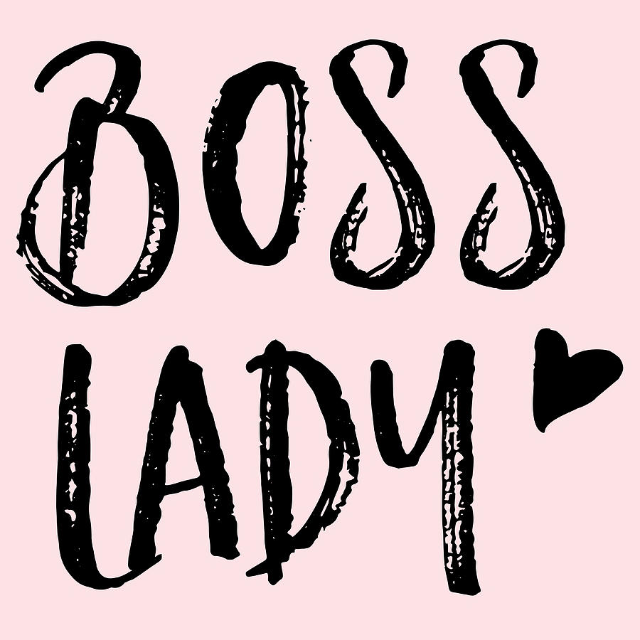 Blush Pink Boss Lady Poster stars girl Painting by Sophia Parker - Pixels
