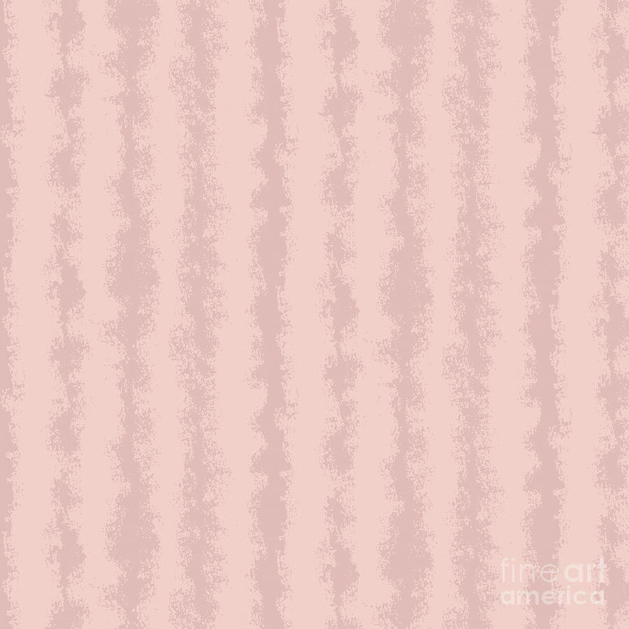 Blush Pink Stripe Abstract Mixed Media
