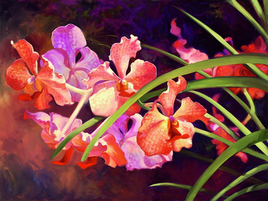 Flower Painting - Blushing Beauties by Laurie Snow Hein
