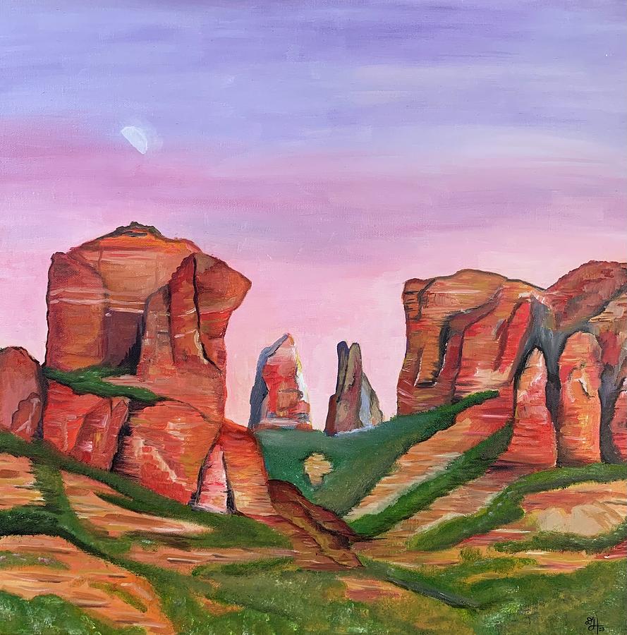 Blushing Sedona Painting by Desiree Horner - Fine Art America