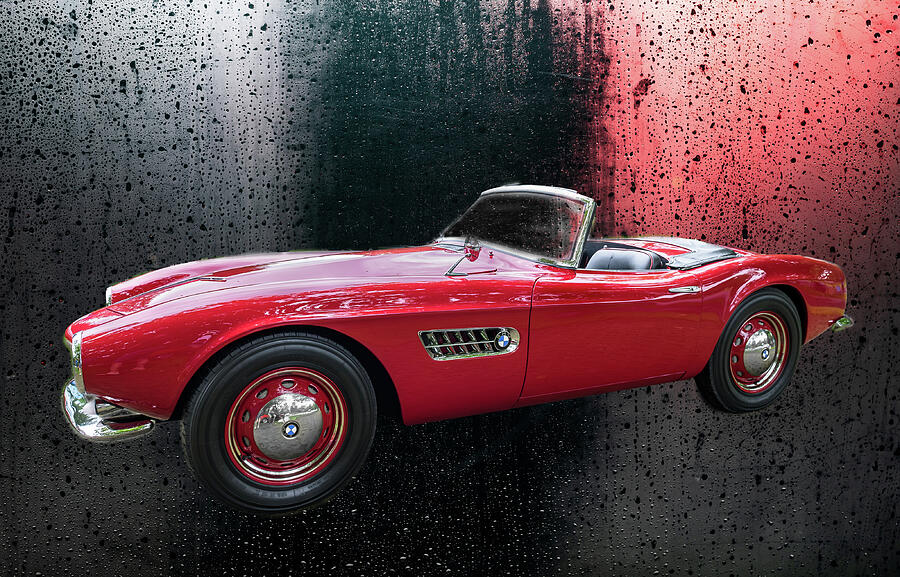 Red Photograph - Bmw 507 1957 by Paul Barkevich