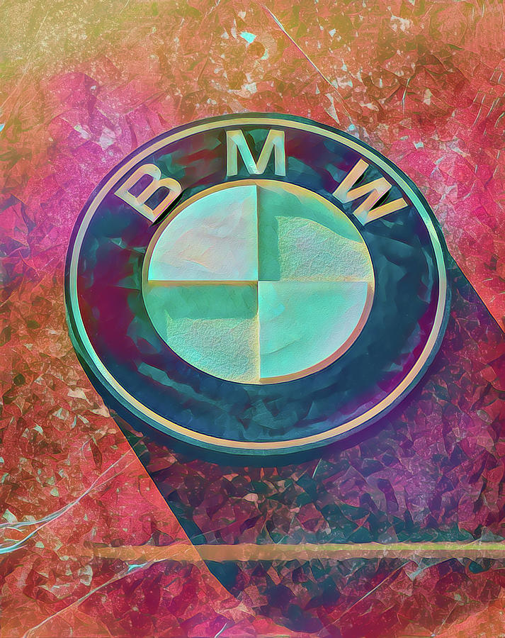 Bmw Abstract Car Insignia Mixed Media