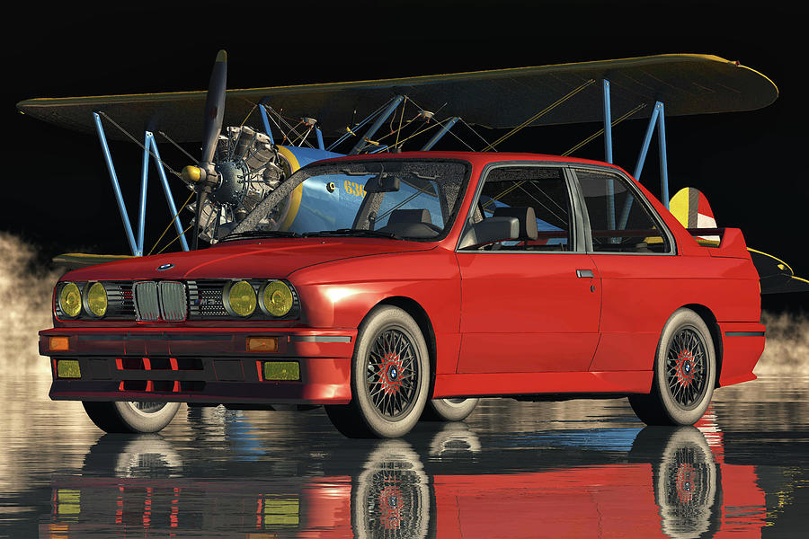 BMW E-30 M3 - A Classic Car For the Sporty and Talented Digital Art by Jan Keteleer