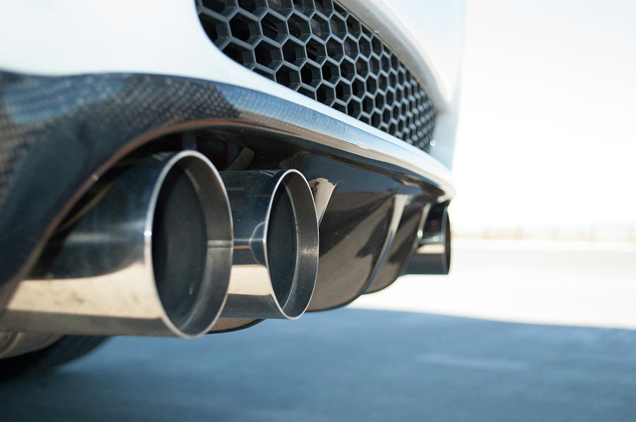 BMW E92 M3 exhaust tips with carbon fiber diffuser Photograph by ...