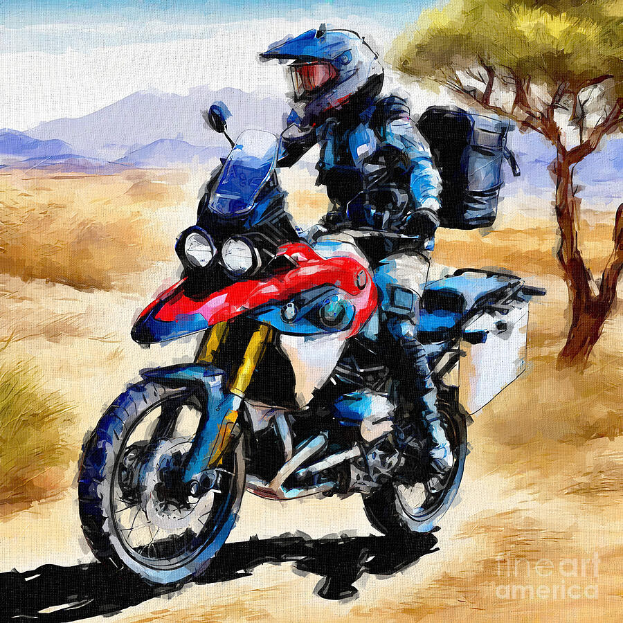 Mountain Painting - Bmw G 310 Gs Superbikes 2018 Bikes Offroad 3 by Edgar Dorice