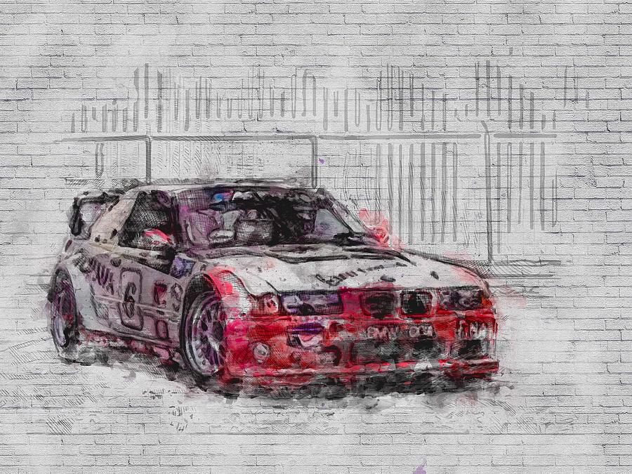 Bmw M3 Ptg E36 Gts 2 Sport Car Digital Art By Ashtyn Treutel Pixels