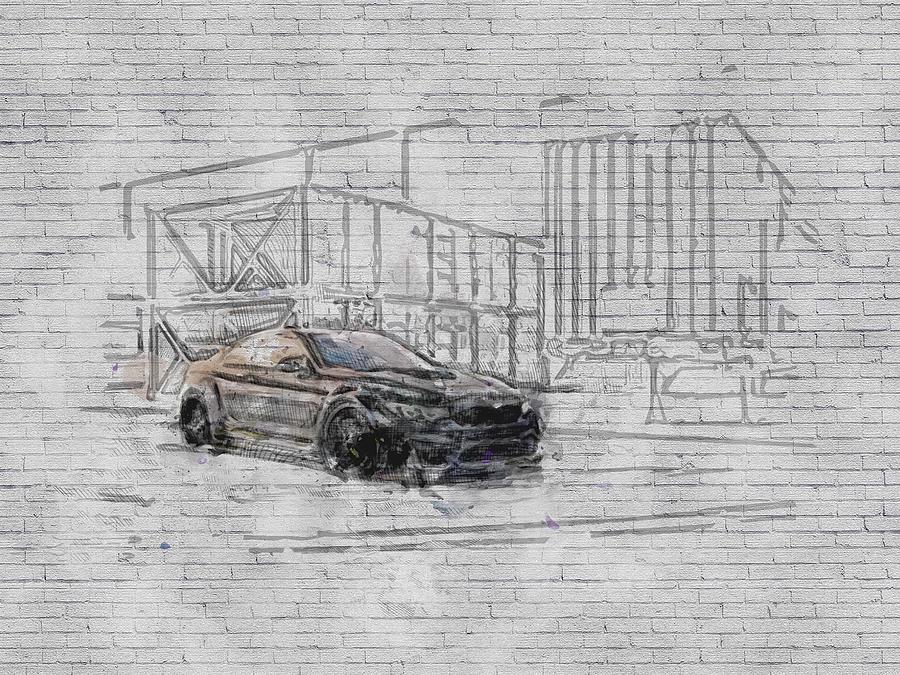 BMW M4 F82 black matte German cars Digital Art by Ashtyn Treutel - Fine ...