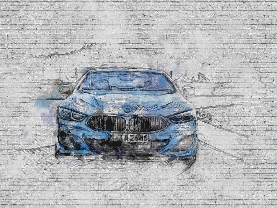 BMW M850i XDrive 2019 Cars Raceway 8 Series German Mixed Media By Emilio Nolan - Pixels