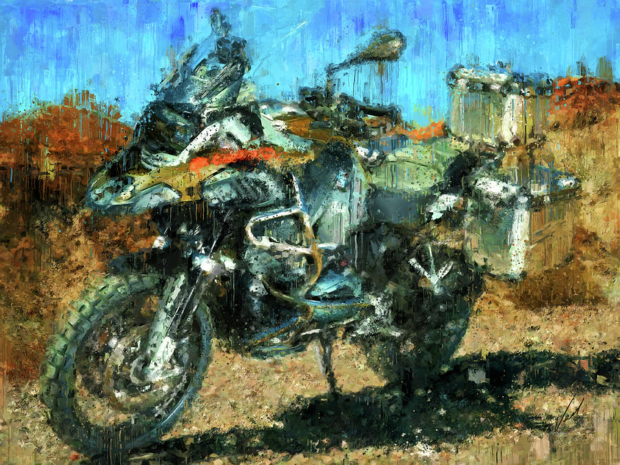 BMW R1200 GS ADVENTURE by Vart Painting by Vart