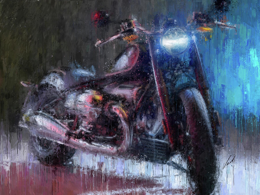 BMW R18 Motorcycle by Vart Painting by Vart