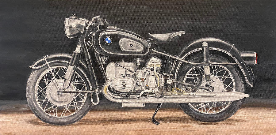 BMW R60 Motorcycle Painting by Brad Thomas - Fine Art America