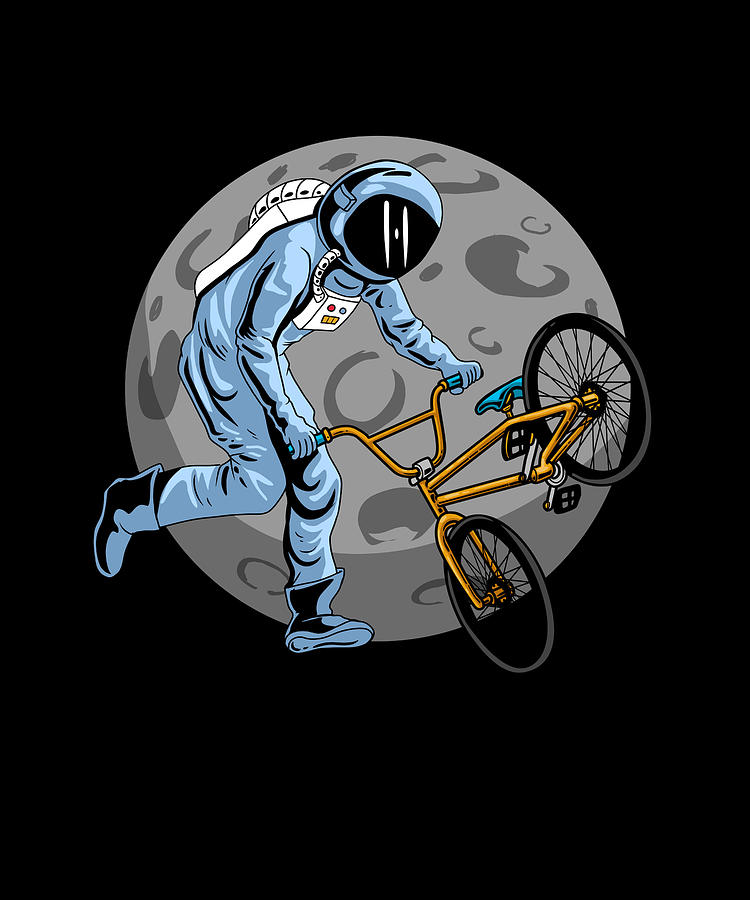 Bmx Astronaut Digital Art By Mercoat Ug Haftungsbeschraenkt Pixels 4611