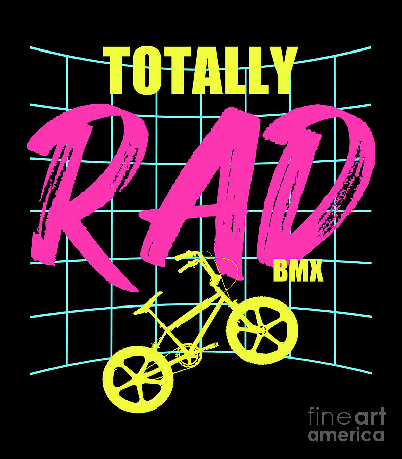 BMX Totally Rad Digital Art by Inspired Images | Pixels